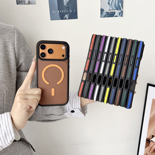 Matte Magnetic Anti-Slip Shockproof Bumper Protective Case Compatible with iPhone 17 Pro Max 16 15 14 13