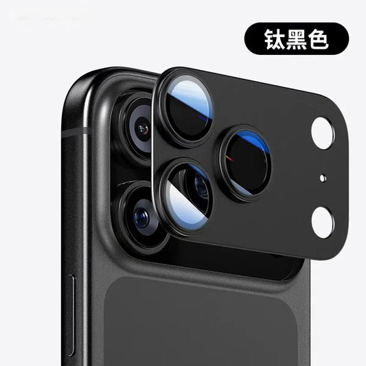 Metal Frame Tempered Glass Camera Lens Protector For iPhone 17 Pro Max, HD Clear Lens Cover