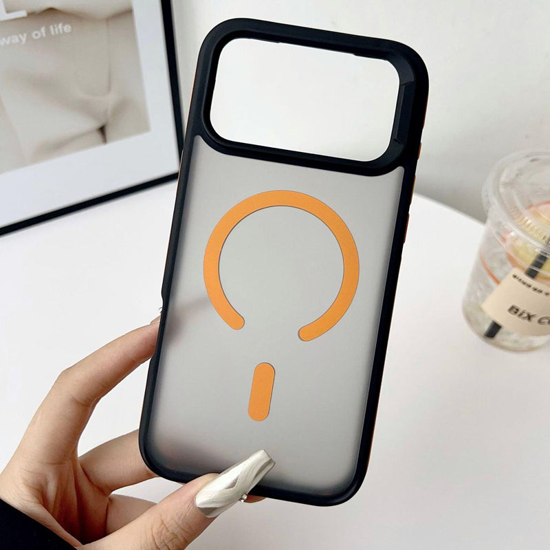 Matte Magnetic Anti-Slip Shockproof Bumper Protective Case Compatible with iPhone 17 Pro Max 16 15 14 13