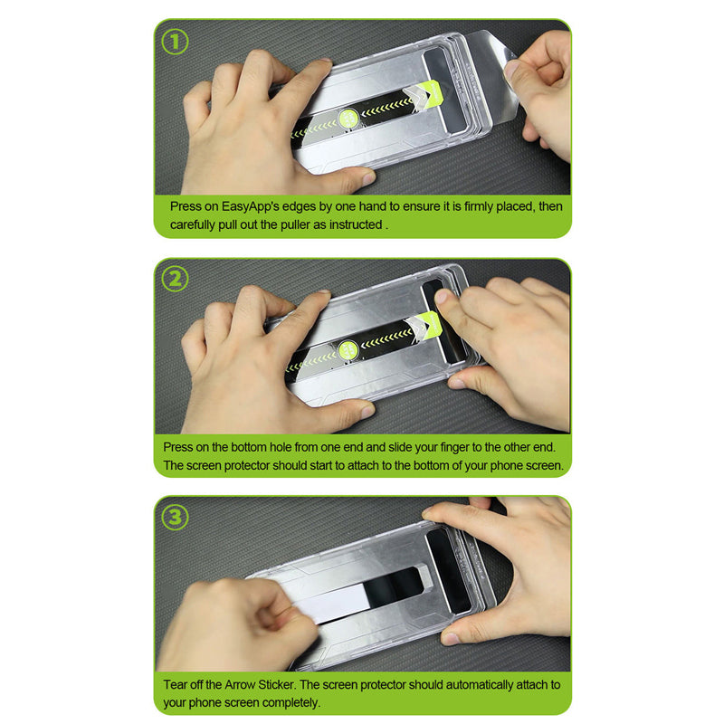 Dust Free Installation Tray Clear and Privacy Tempered Glass Screen Protector Compatible with iPhone 17 Pro Max 16 15 14 13