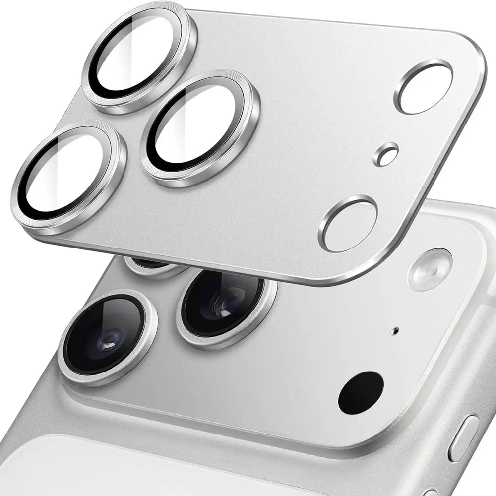 Metal Frame Tempered Glass Camera Lens Protector For iPhone 17 Pro Max, HD Clear Lens Cover