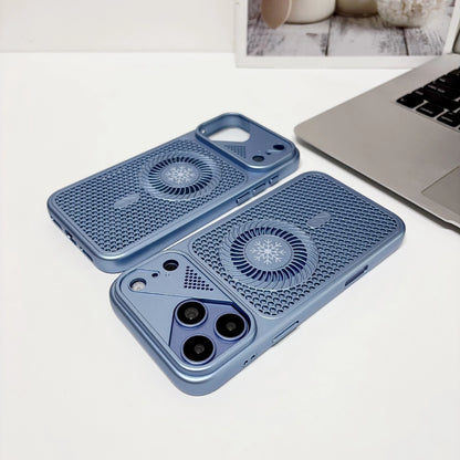 Honeycomb Heat Dissipation Magnetic Phone Case for iPhone 17 18 Pro Max
