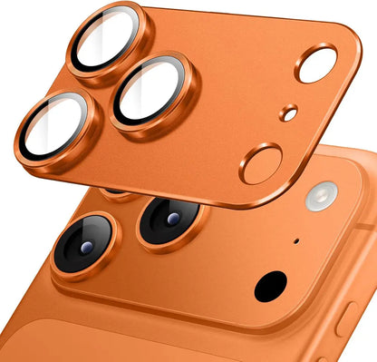 Metal Frame Tempered Glass Camera Lens Protector For iPhone 17 Pro Max, HD Clear Lens Cover