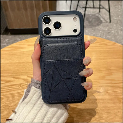 PU Leather Card Holder Flip Pocket Wallet Phone Case Compatible With iPhone 18 Pro Max