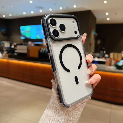 2-in-1 Shockproof Magnetic Phone Case Clear Bumper Cover Compatible with iPhone 17 Pro Max 16 15 14 13