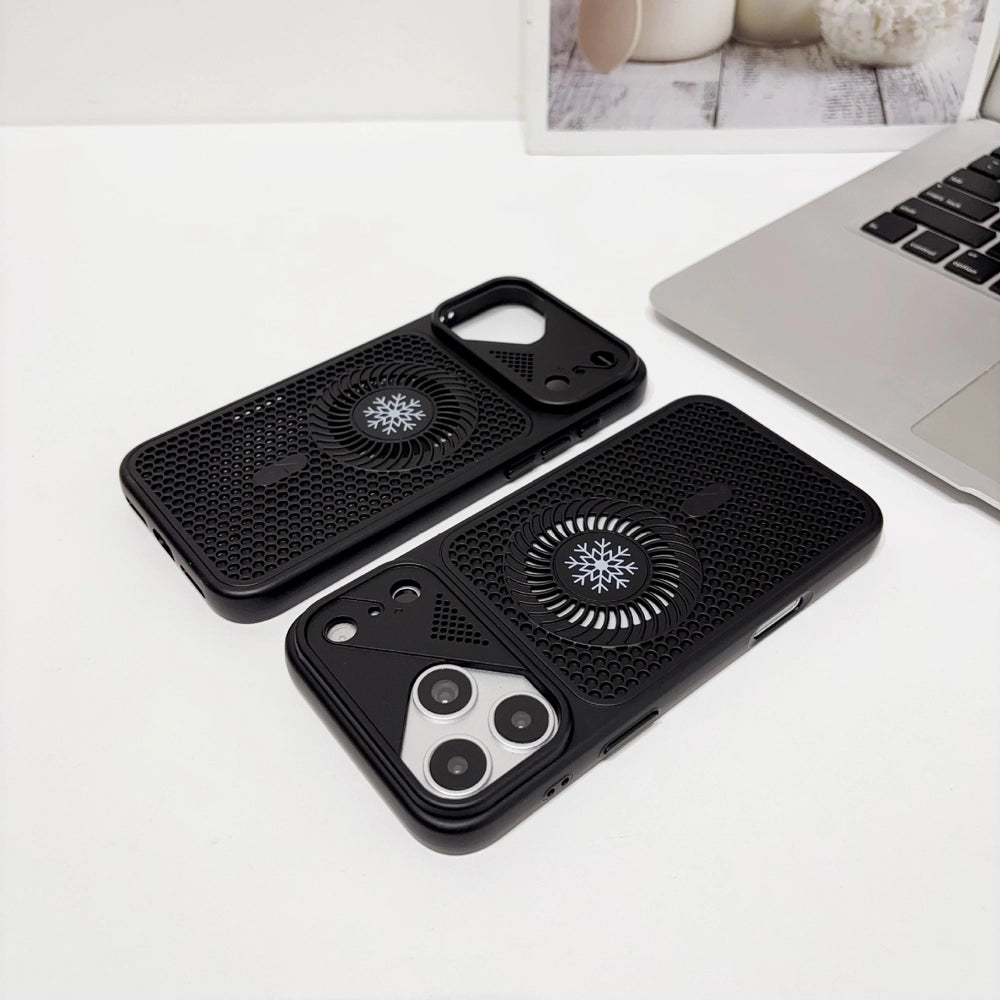 Honeycomb Heat Dissipation Magnetic Phone Case for iPhone 17 18 Pro Max